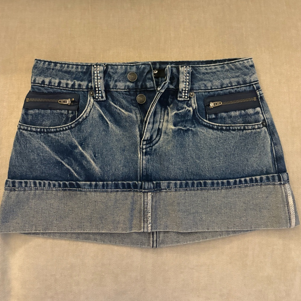 Jaded London Blue Denim Skirt